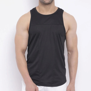 เสื้อกล้าม100% แห้งเร็วสำหรับผู้ชายชุดกีฬาออกกำลังกายกล้ามเนื้อฟิตเนสได้รับการออกแบบสำหรับวิ่งเสื้อยืดผลิตจากผ้าฝ้าย - Product Image 4