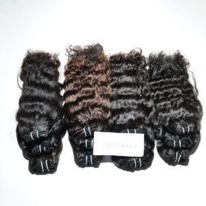 ผมต่อแบบเวฟ 100% ของแท้จากผู้หญิงอินเดีย ไม่ผ่านการแปรรูปเคมี  จัดเรียงเกล็ดผม  สำหรับผู้หญิงผิวสี  ผมเวอร์จิ้นธรรมชาติ - Product Image 1