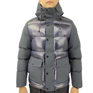 Blouson aviateur pour homme en toile imperméable d'hiver, style urbain, anti-plis, fermeture éclair sur le devant, vente en gros - Product Image 1
