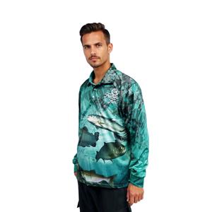 เสื้อตกปลาผู้ชายขายส่ง แห้งเร็ว ป้องกันรังสียูวี เสื้อผ้าตกปลากลางแจ้ง น้ำหนักเบา ประสิทธิภาพสูง ผลิตจากโรงงาน - Product Image 1