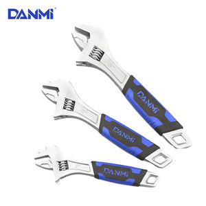 DANMI, venta al por mayor, herramienta de Hardware, mango de plástico, llaves inglesas de doble burbuja, llave ajustable europea - Product Image 2