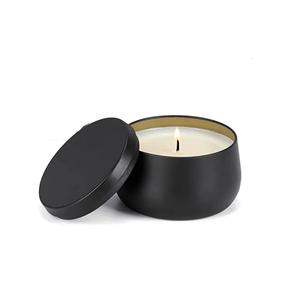 Pot de bougie décoratif martelé de luxe avec couvercle en métal Vente en gros pot de bougie en métal le plus vendu. - Product Image 1