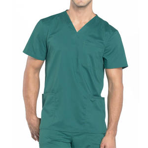 Uniformes de Hospital Elásticos y Transpirables Antiarrugas, Conjuntos de Uniformes Médicos de Manga Corta de Secado Rápido para Enfermería, Uniformes Médicos para Hombre - Product Image 2