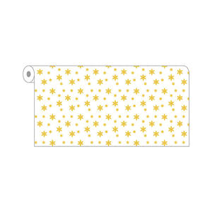 Rollo de Mantel Blanco de 1.20x50m con Estampado de Estrellas Doradas, Novotex TNT, B2B - Product Image 2