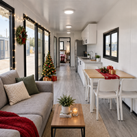 Maisonnette Apple de 40 pieds prête à vivre, maison modulaire préfabriquée avec chambre et salle de bain pour location en gîte