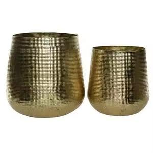 Juego de 2 macetas de metal duraderas de nuevo diseño para decoración, calidad de lujo a precio mayorista, perfectas para uso en interiores y exteriores - Product Image 1