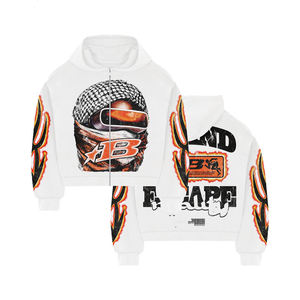 Sweat-shirt à col rond unisexe sur mesure 2026, taille plus, 100% coton, 320 g/m², pull uni, écologique, respirant, impression OEM ODM - Product Image 5