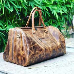 OEM ODM personnalisé 100% sac à main en cuir de buffle véritable Style tendance fermeture éclair légère prix compétitif direct d'usine - Product Image 4