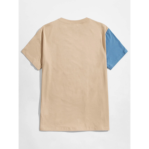 Camiseta de cuello redondo de dos tonos para hombre, camiseta de tira de alta calidad de verano para hombre, novedad de 2023 - Product Image 5