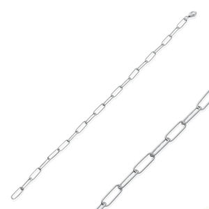 Bracelet chaîne en trombone plaqué rhodium et or, élégant, fait main en Turquie, en argent sterling 925, bijoux pour femmes - Cadeau de fête - Product Image 5