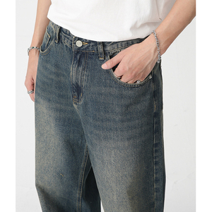Jeans de Mezclilla para Hombre al por Mayor, de Alta Calidad, Lavado Claro, Transpirables, de Secado Rápido, 100% Algodón, Ligeros, Corte Ajustado, Casuales - Product Image 4