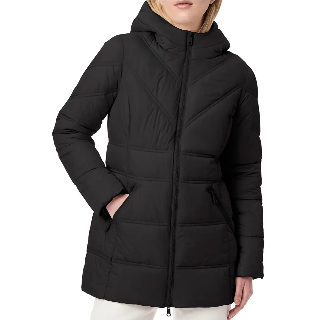 Women's Warm Hooded Cotton Padded Winter Puffer Jacket Slim and Long Down Winter Jackets for Ladies Female Quilted Coat Outdoor