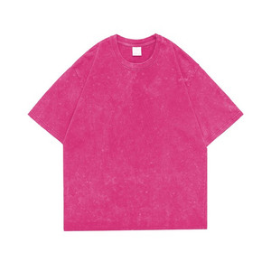 T-shirt lavé à l'acide pour hommes, poids lourd 280gsm/T-shirt vintage lavé à l'acide T-shirts en coton lourd personnalisés à la mode vente en gros - Product Image 2