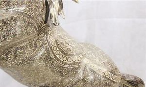 Escultura de caballo grande artesanal de latón de Pakistán, escultura de latón original de Pakistán, decoración de latón de caballo - Product Image 5