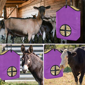 Бесплатный образец медленного кормления мешок для сена для лошадей, коз, овец, подвесная сумка для кормления сена для лошадей, конюшня, игрушка для подлокотника - Product Image 5