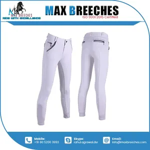 High Demand Ladies and Mens Breeches with Custom Logo Silicon <b>Knee</b> <b>Patch</b> for Sports Protection Low MOQ Available From India - Product Image 5