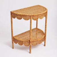 Table d'appoint en rotin de haute qualité avec rangement Meubles de maison Table d'extrémité en rotin en osier naturel Meubles de salon fabriqués au Vietnam