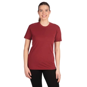 T-shirt col rond CVC premium de la marque Next Level, modèle 6410, en suédine, coupe femme, couleur bordeaux, t-shirts vierges, collection été 2026, promotion exceptionnelle - Product Image 1
