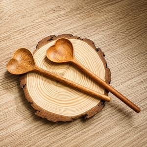 Wooden Serving <b>Spoons</b> Long Handle Durable Minimalist Design Eco-Friendly Kitchen Utensils - Product Image 5