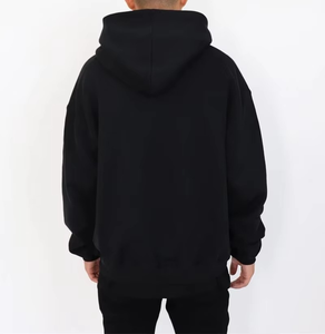 เสื้อฮู้ดพิมพ์ลายพัฟฟ์คุณภาพสูง ชุดวอร์มผู้ชาย ผ้าฝ้าย 100% เสื้อสเวตเชิ้ตสตรีทแวร์แบบกำหนดเอง ลายสไปเดอร์ - Product Image 5