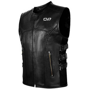 Gilet en cuir conçu sur mesure en gros pour les motards Club Riders Look vintage Mens Veste sans manches Fabricant - Product Image 3