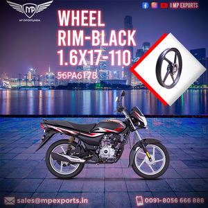 ล้อหลัง Bajaj Platina คุณภาพสูง ยี่ห้ออินเดีย ขนาด 1.6X17-110 DR (PA131204) สีดำ สำหรับขาย - Product Image 2