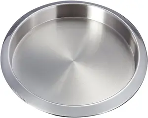 Stainless Steel Serving Tray Large 40 cm Stainless Steel Premium Quality and SS202 Grade. Large Tray