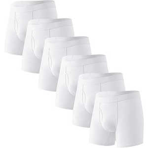 Soft Comfortable <b>Bamboo</b> Viscose Boxer Briefs for <b>Men</b> Knitted <b>Underwear</b> Classic Rise Breathable Anti-Bacterial Sustainable - Product Image 3