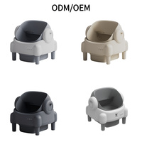 Litière intelligente pour chat Petaok contrôlée par application, très grande capacité 65L, en PP+ABS+POM, carrée, éliminateur d'odeurs, bac de toilette automatique autonettoyant