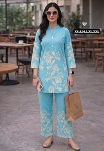 Designer Beautiful Classy Look Printed Rayon Top Paired With Pant Co-Ord Set - Product Image 3