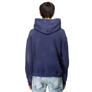 Pull à capuche thermique d'hiver brodé à l'acide vintage pour hommes de haute qualité 100% coton surdimensionné personnalisé avec motif solide - Product Image 3
