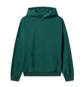 Sweats à capuche personnalisés pour hommes 2023 Ensemble de sweats à capuche en coton épais Streetwear Vintage Acid Bleach Wash Distressed Hoodies - Product Image 1