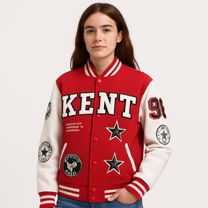 Đại Học & cao đẳng varisty Áo khoác tùy chỉnh len & Leather letterman áo khoác với thêu, chinelle các bản vá lỗi & nhanh dịch vụ OEM - Product Image 2