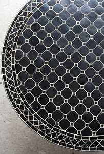 Table d'appoint en mosaïque éblouissante: Art irisé-Table basse bleue-Table d'appoint-Décor de salon-Cadeau - Product Image 5