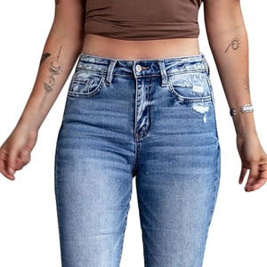 Jean en Denim de haute qualité pour femmes, pantalon décontracté de qualité supérieure, collection 2022 - Product Image 6