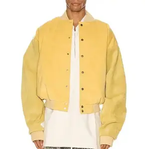 Custom free logo warm padded cotton bomber jacket men workout baseball bomber jacket for men