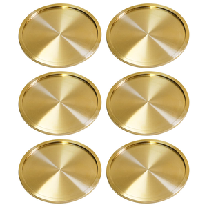 Support pour sous-verres en laiton, fait main, écologique, réutilisable, design personnalisable, style campagnard, léger, facile d'entretien, parfait pour le quotidien - Product Image 2