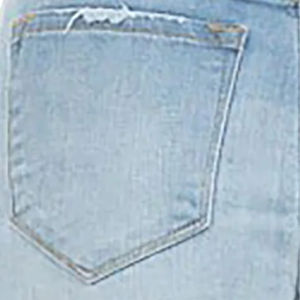 กางเกงขาสั้นผ้าเดนิมสำหรับผู้หญิงกางเกงขาสั้นสไตล์ลำลองผ้าฝ้ายสีฟ้าอ่อนเป็นมิตรกับสิ่งแวดล้อม2025 100% - Product Image 5