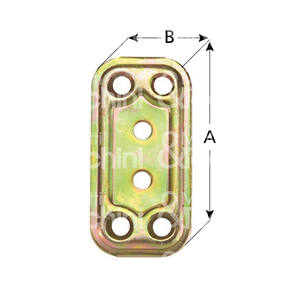 PLACA DE JUNTA RECTA Espesor 2,2mm Acero tropicalizado - Product Image 1