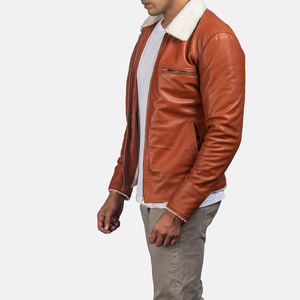 Veste en cuir pour homme de qualité supérieure, taille XL, style streetwear, dernière collection hiver, service OEM, vente en gros, séchage rapide - Product Image 3