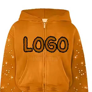 Chándal Informal con Capucha para Hombre, Diseño Único, 100% Algodón, Logotipo Personalizado, con Pedrería, Transpirable, Ecológico y Ligero - Product Image 4