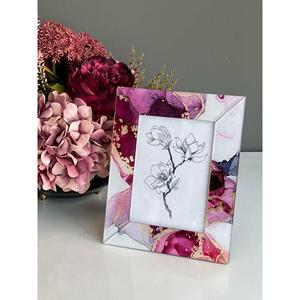 Set da soggiorno con motivo in marmo viola di 3 - Product Image 3