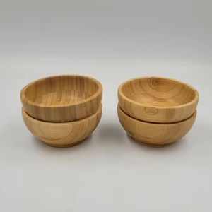 Cuencos de madera de bambú de nuevo diseño/Cuenco de mezcla de bambú con logotipo/Cubiertos de Bambú - Product Image 3