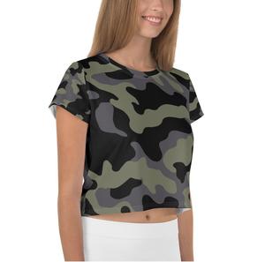 Pas cher Prix femmes haut court t-shirts coupe ample respirant demi-manches conception unie à la mode haut court t-shirt - Product Image 3