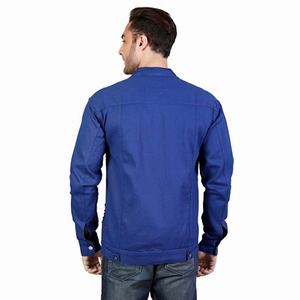 Veste en jean 100% coton pour homme, coupe classique élégante, design robuste, col montant, vêtement d'extérieur d'hiver, service OEM personnalisé, MOQ faible - Product Image 2