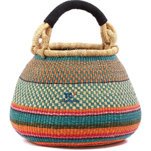 Panier Volga de haute qualité en gros du Vietnam, panier en jonc de mer naturel, panier fait à la main pour la décoration suspendue à la maison - Product Image 2