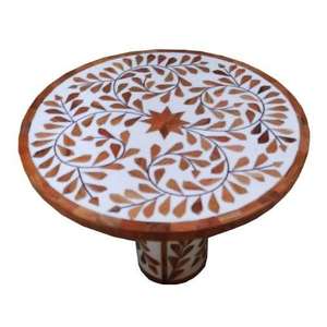 Support à gâteau en incrustation d'os couleur verte fait à la main des fêtes polies brillantes décorer des outils de cuisson en incrustation d'os de forme carrée - Product Image 5