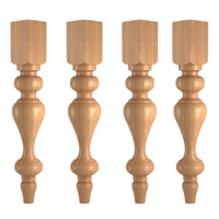 Pied de table de salle à manger extérieur en bois massif de caoutchouc de haute qualité, design moderne personnalisable, finition polie, support de mobilier durable