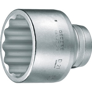 Clé à douille GEDORE 60 mm blanche à 12 points, longueur 85 mm, pour outils d'atelier - Product Image 1