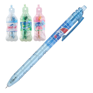Set di 2 Penne Retrattili in Plastica con Design Kawaii di Bevande e Bibite - Product Image 2